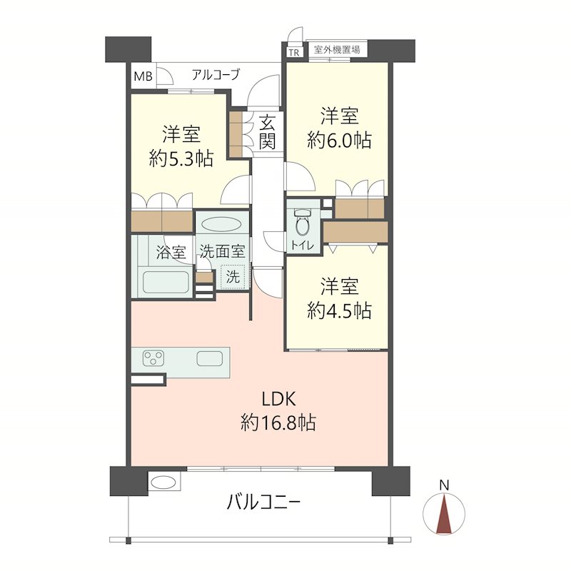 物件の間取り画像