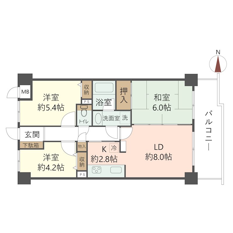 物件の間取り画像
