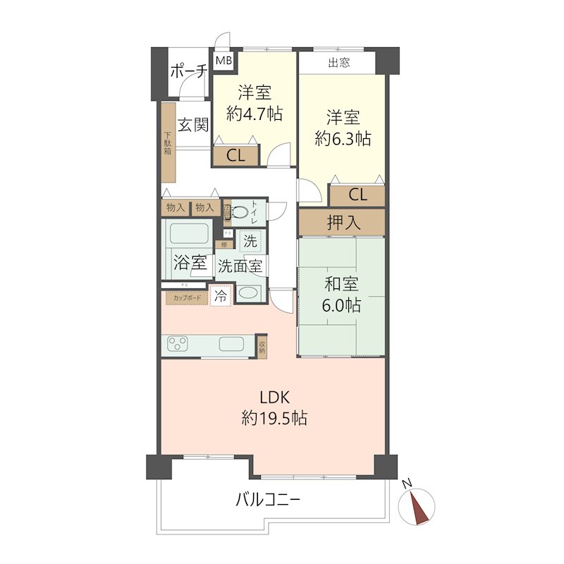 物件の間取り画像