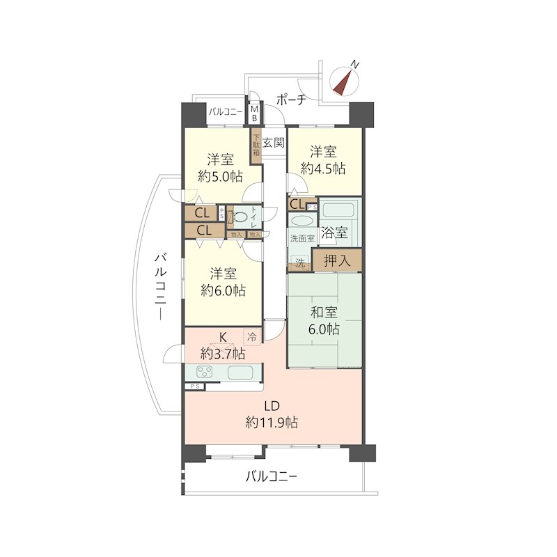 物件の間取り画像