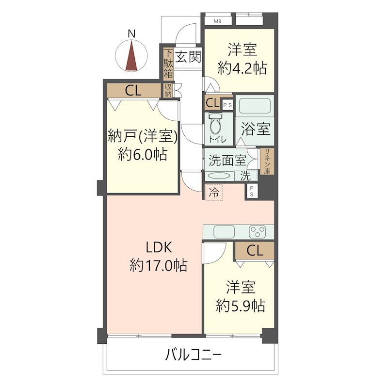物件の間取り画像