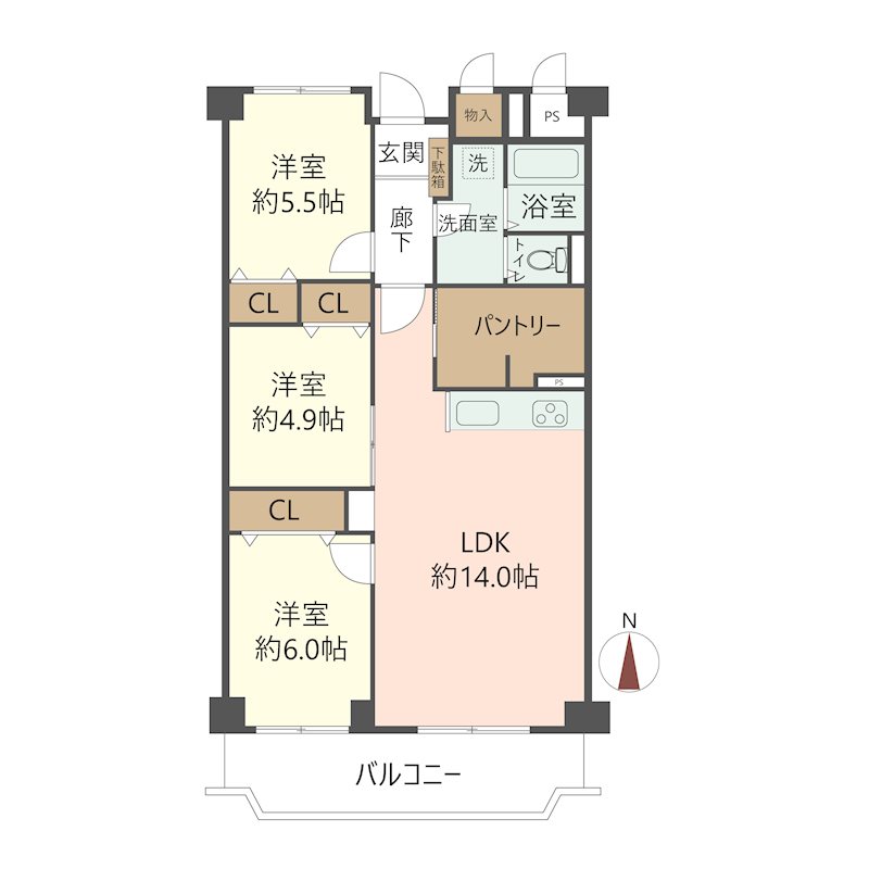 物件の間取り画像