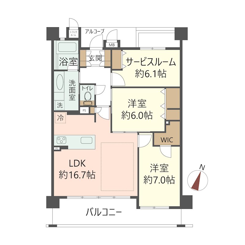 物件の間取り画像