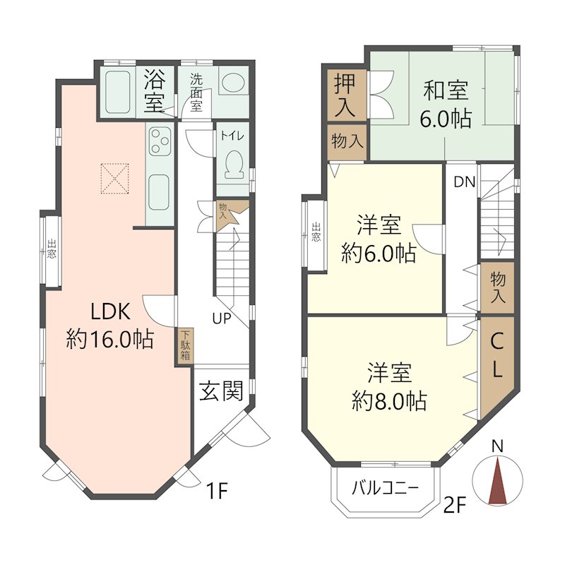 物件の間取り画像
