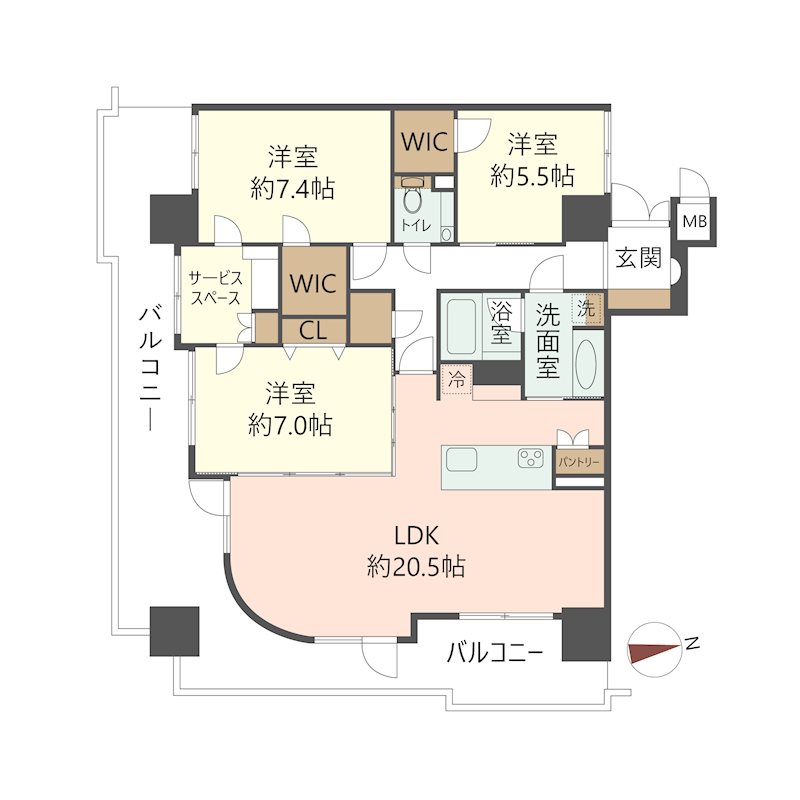 物件の間取り画像