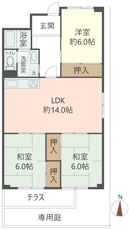 物件の間取り画像