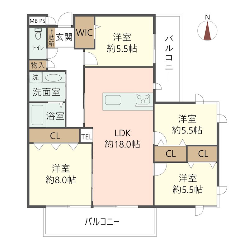 物件の間取り画像