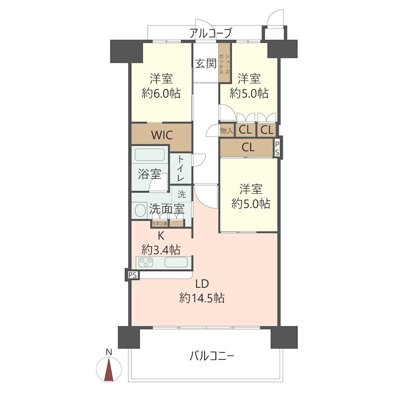 物件の間取り画像