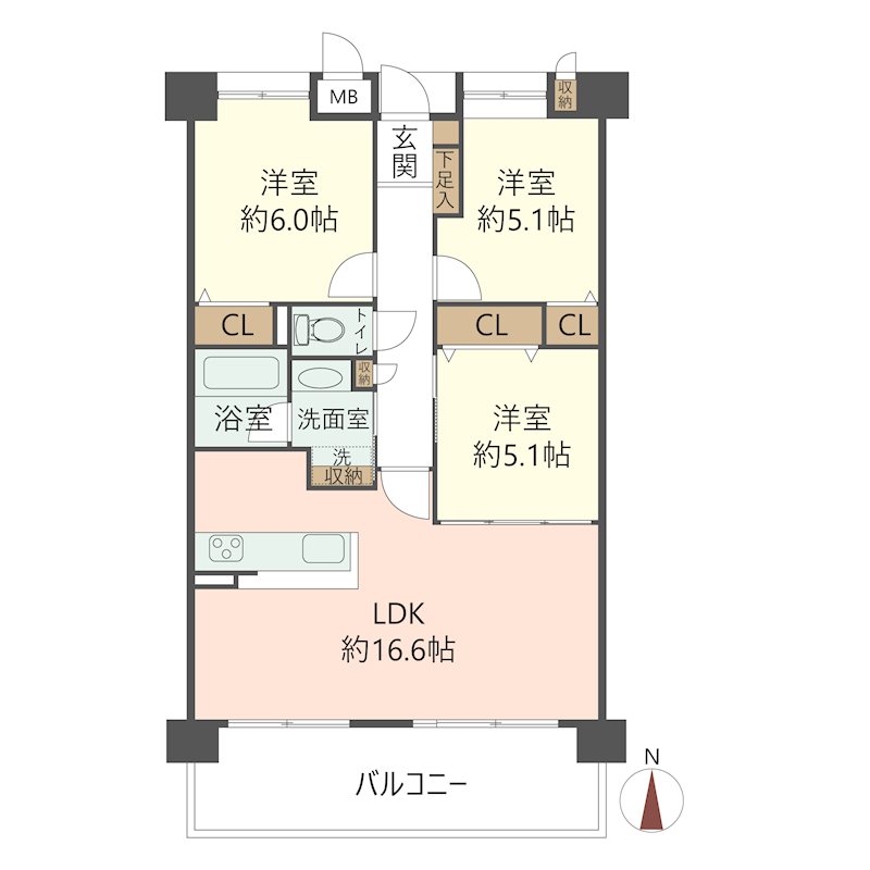 物件の間取り画像
