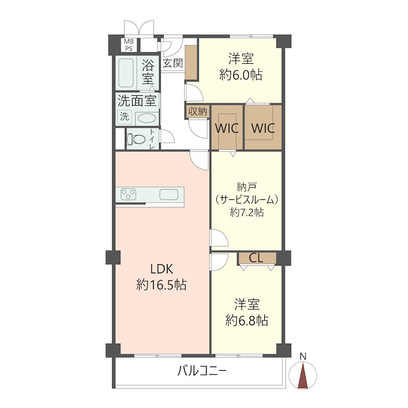 物件の間取り画像