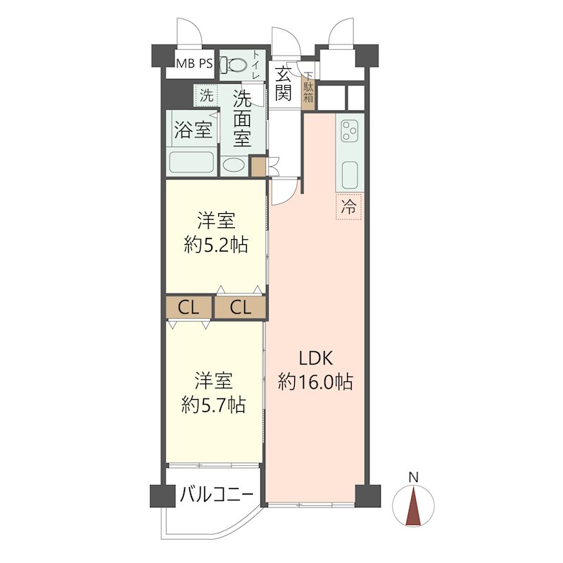 物件の間取り画像