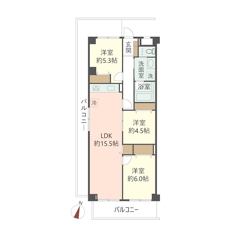 物件の間取り画像