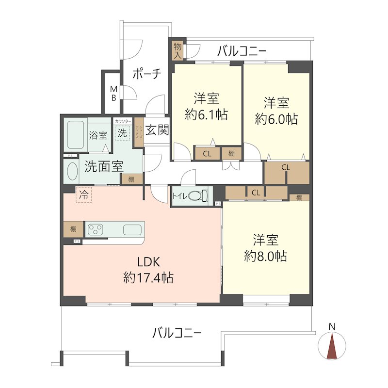 物件の間取り画像