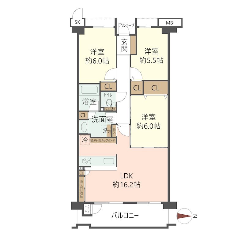 物件の間取り画像