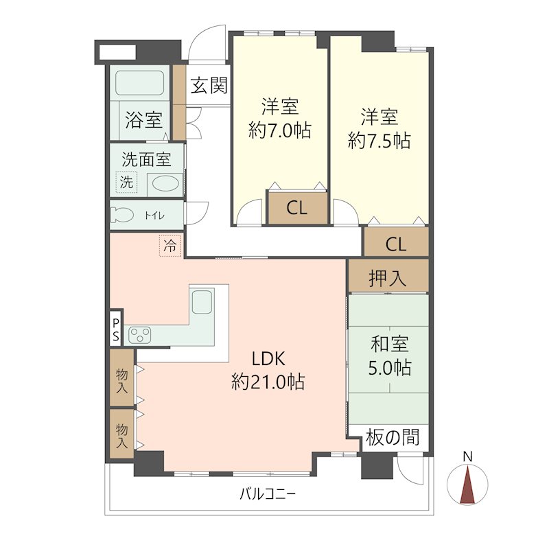 物件の間取り画像