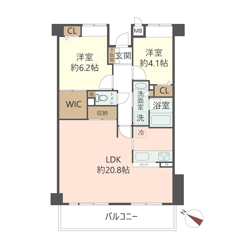 物件の間取り画像