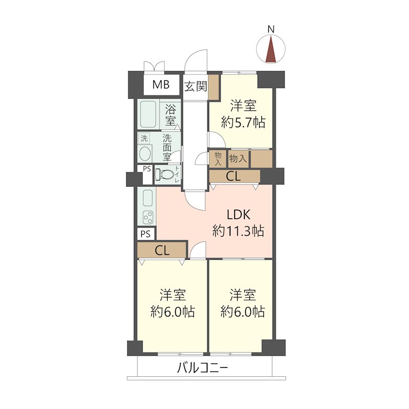 物件の間取り画像