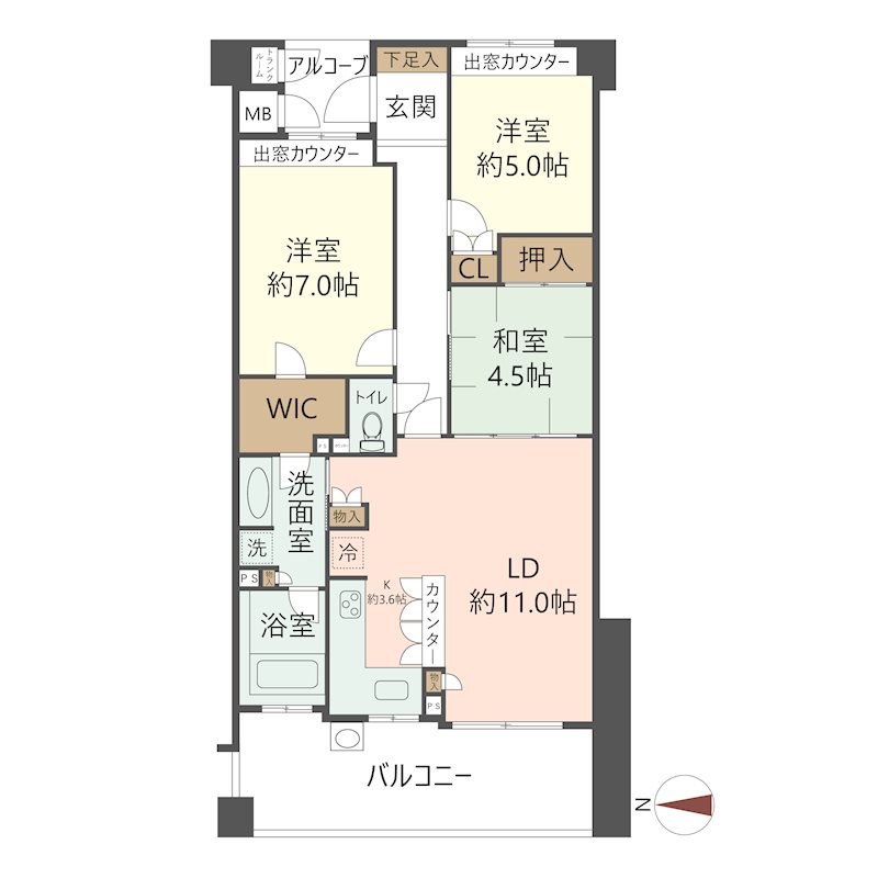 物件の間取り画像