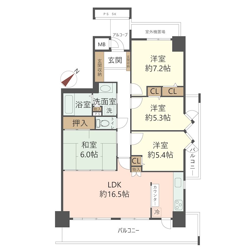 物件の間取り画像