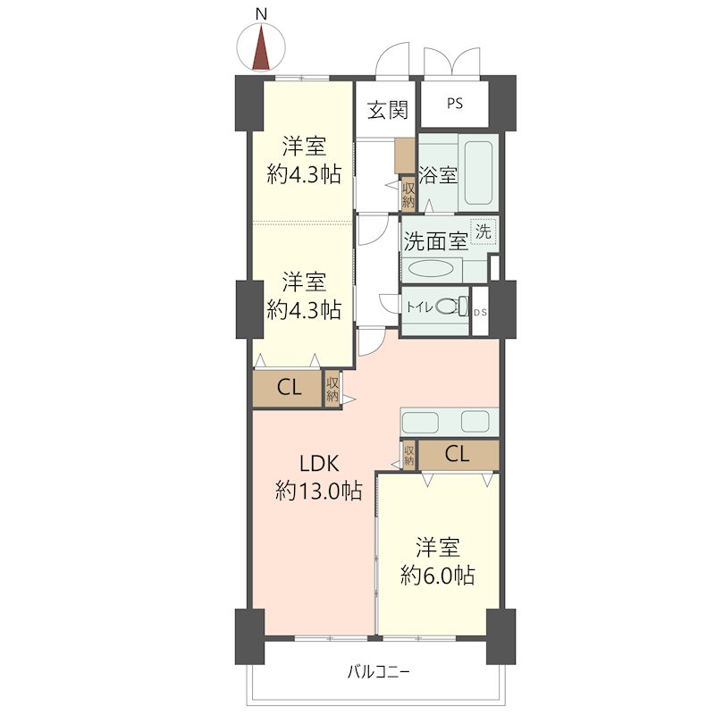 物件の間取り画像