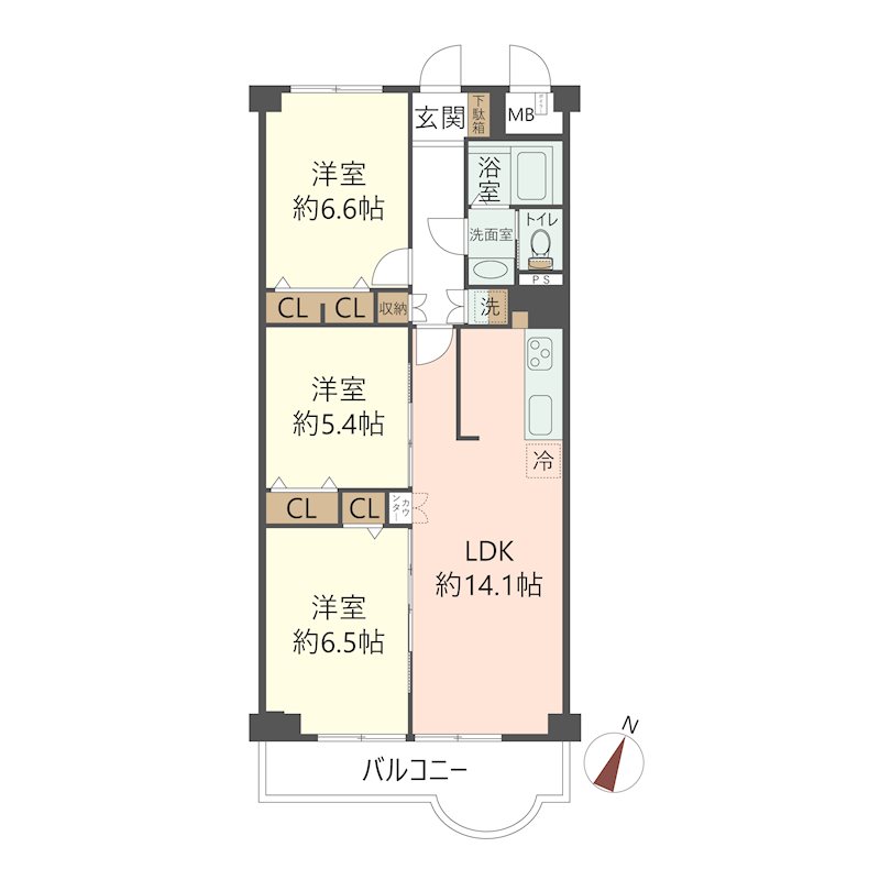 物件の間取り画像