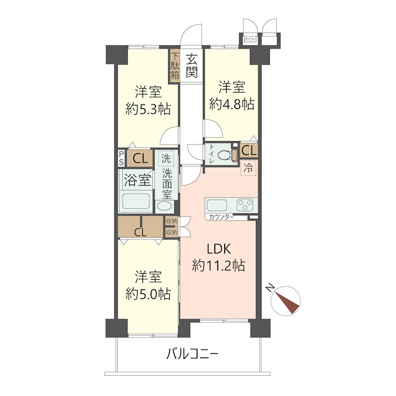 物件の間取り画像