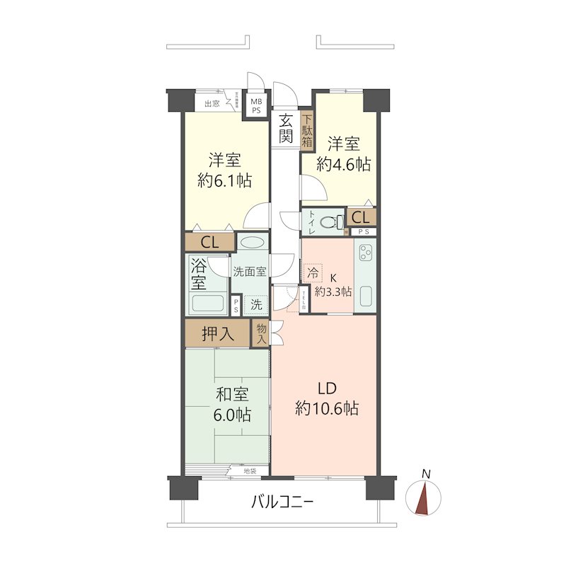 物件の間取り画像
