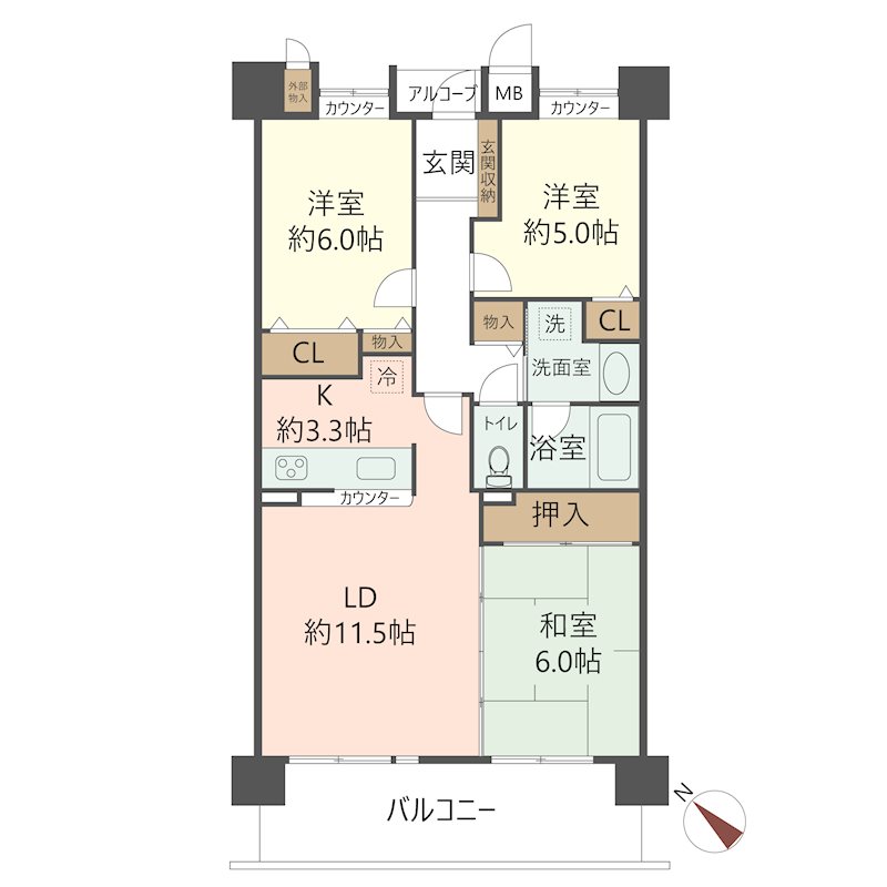 物件の間取り画像