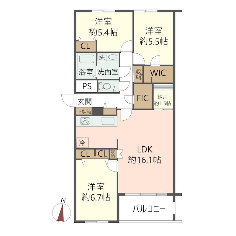 物件の間取り画像