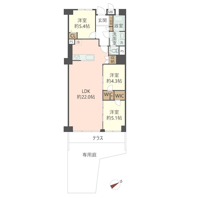 物件の間取り画像