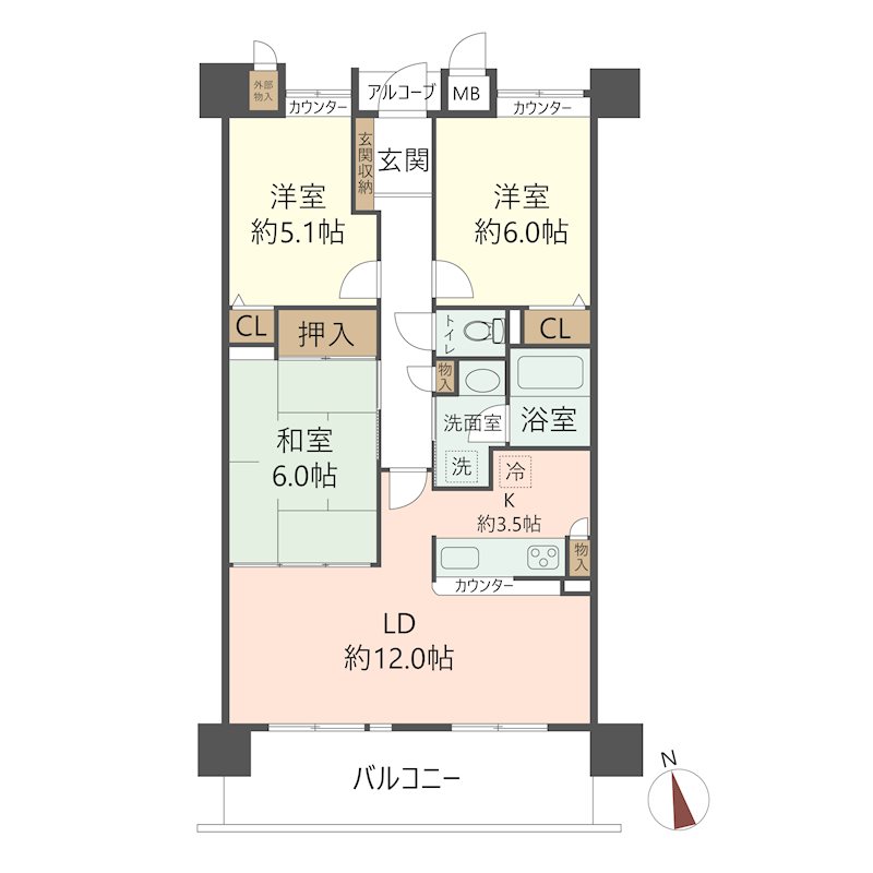物件の間取り画像
