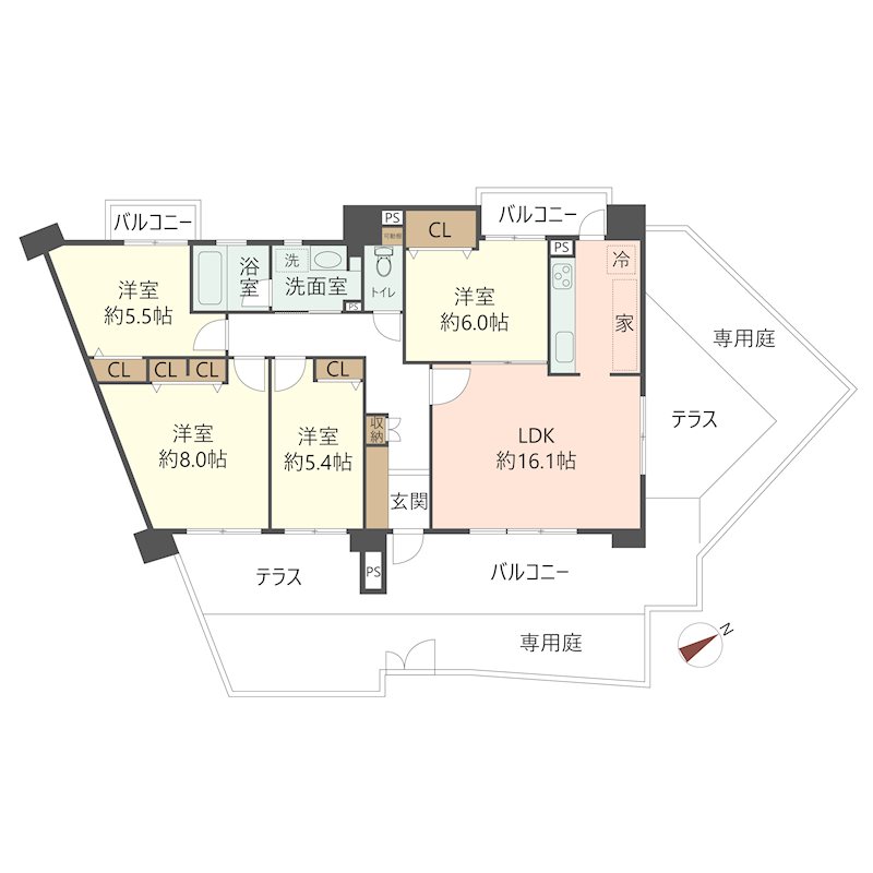 物件の間取り画像