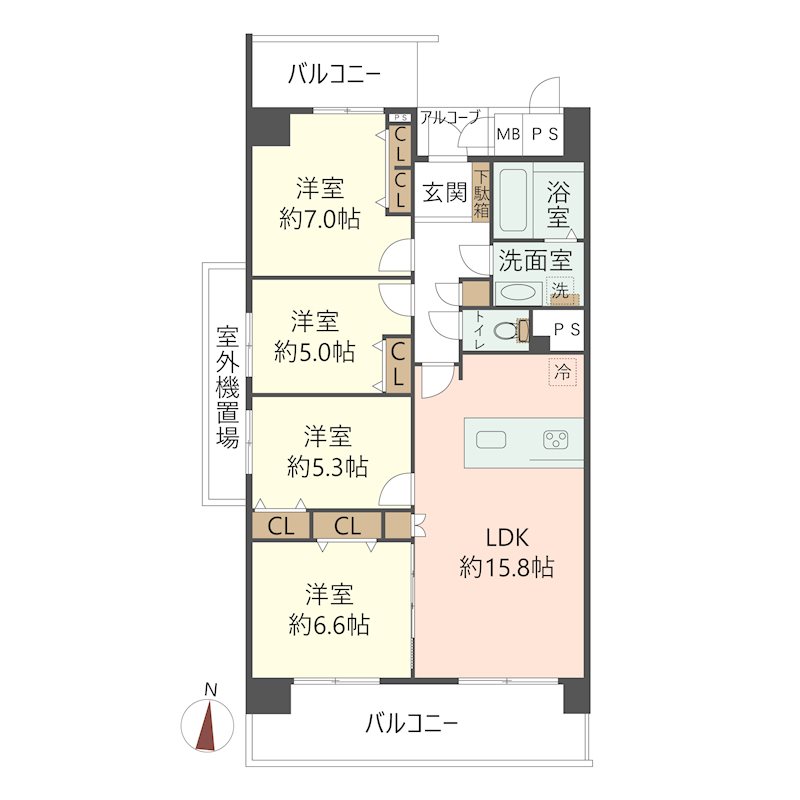 物件の間取り画像
