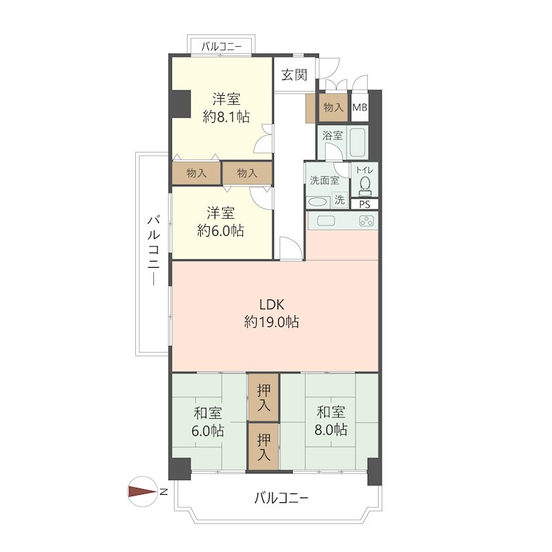 物件の間取り画像