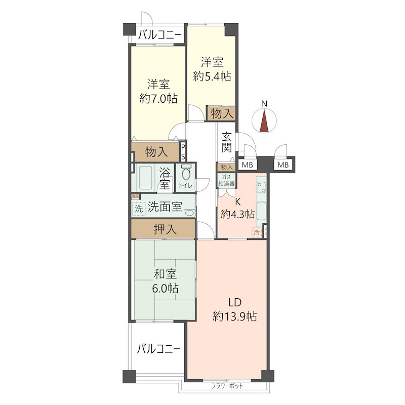 物件の間取り画像