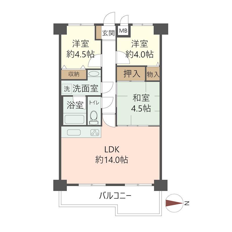 物件の間取り画像