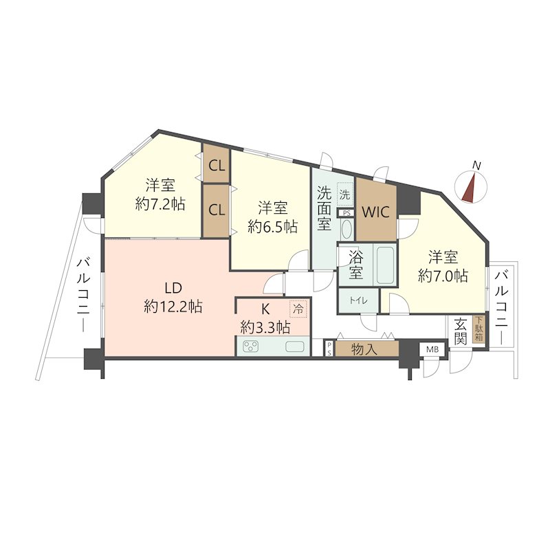 物件の間取り画像