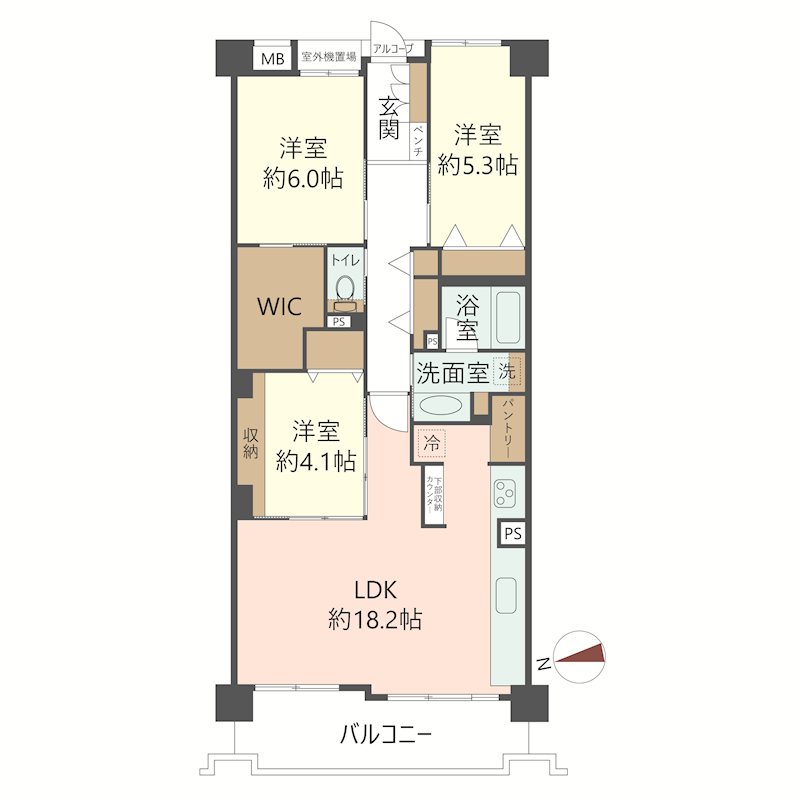 物件の間取り画像