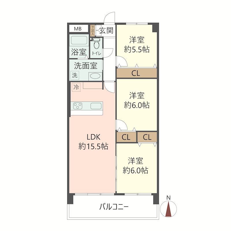 物件の間取り画像