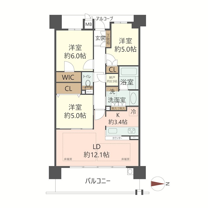 物件の間取り画像