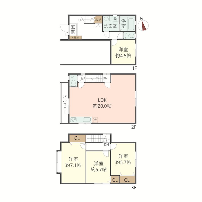 物件の間取り画像