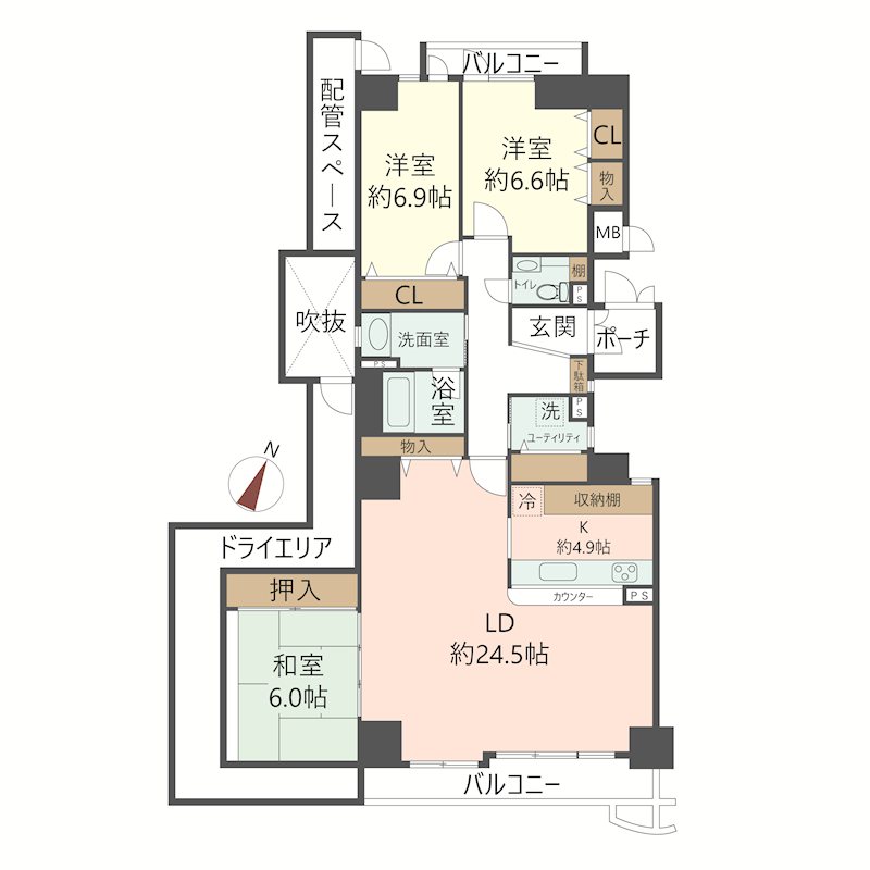 物件の間取り画像