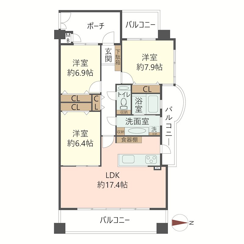 物件の間取り画像