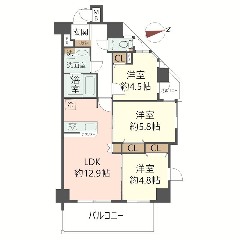 物件の間取り画像