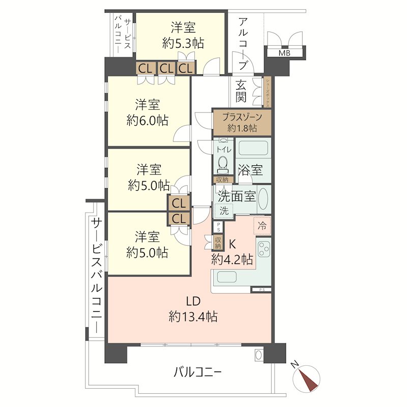 物件の間取り画像