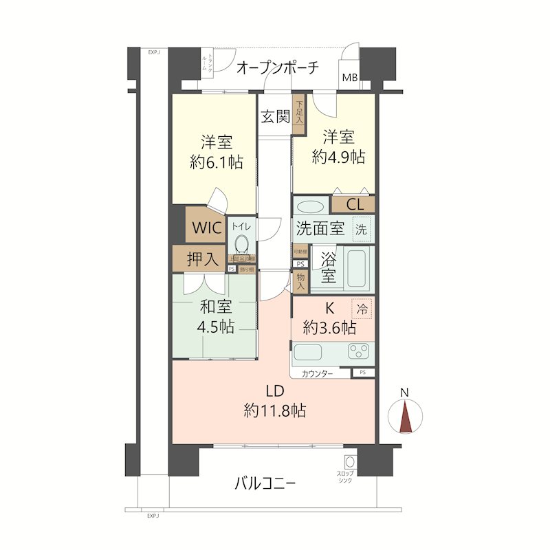 物件の間取り画像