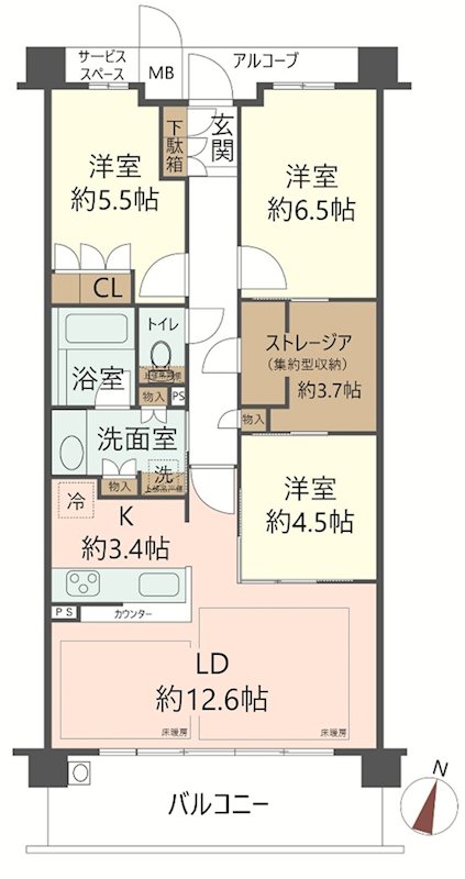 物件の間取り画像