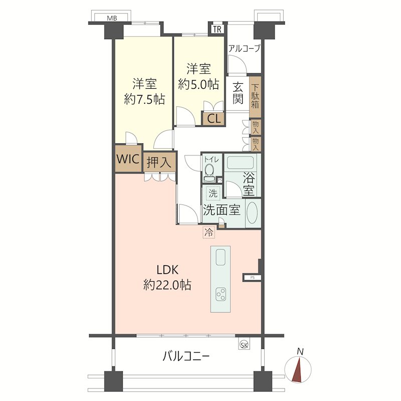 物件の間取り画像