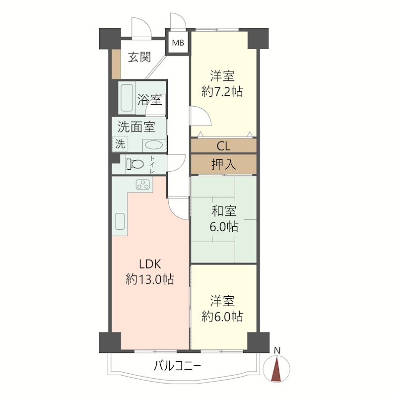 物件の間取り画像