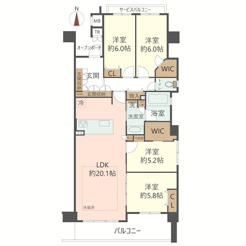 物件の間取り画像